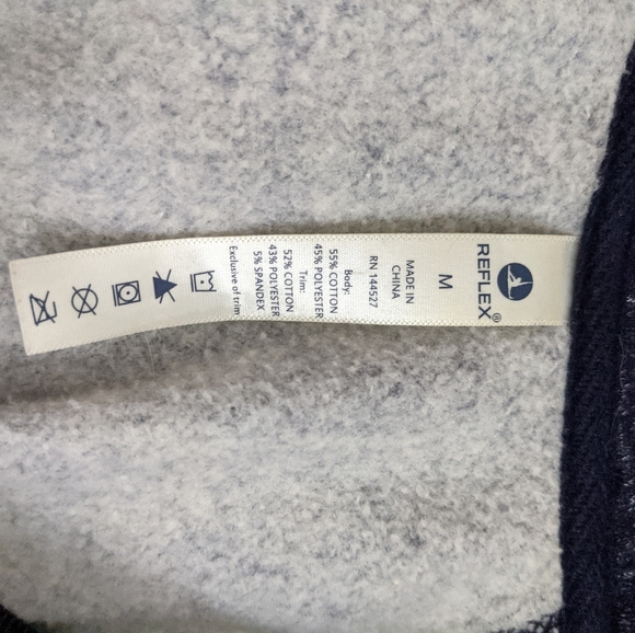 Navy Blue Zip-Up Sweater - Picture 3 of 3